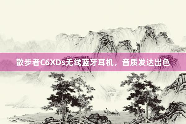 散步者C6XDs无线蓝牙耳机，音质发达出色