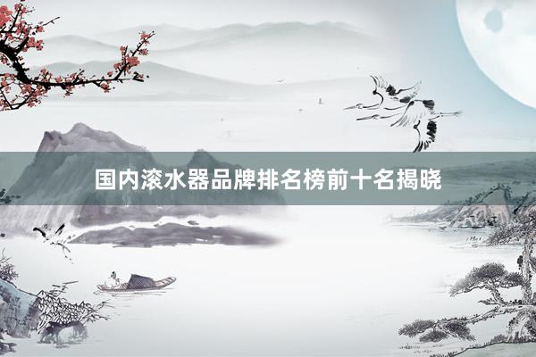 国内滚水器品牌排名榜前十名揭晓